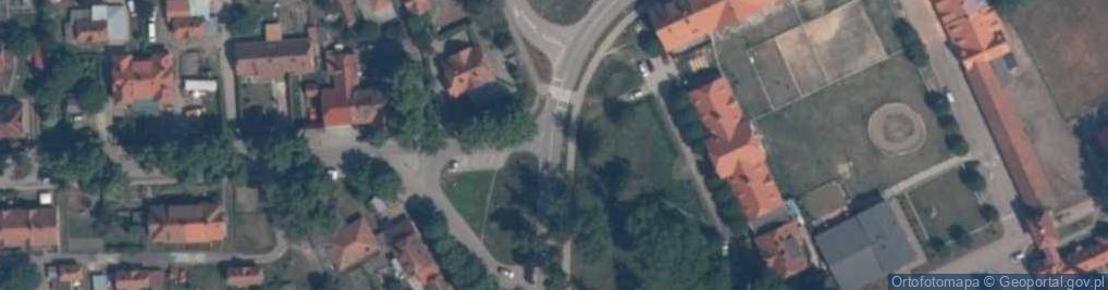 Zdjęcie satelitarne Kadyny Fabryka majoliki