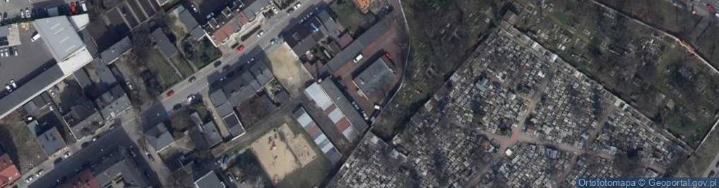 Zdjęcie satelitarne Kalisz-Dobrzec hala sportowa