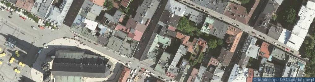 Zdjęcie satelitarne Kamienica Lamellich, Kraków