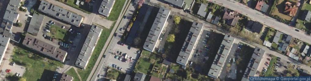 Zdjęcie satelitarne Kamienica w radomsku przy ul pilsudskiego