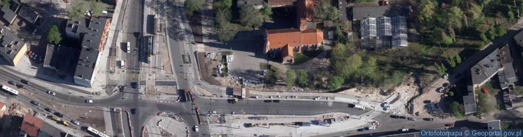 Zdjęcie satelitarne Katedra bydgoska - obraz św Antoniego