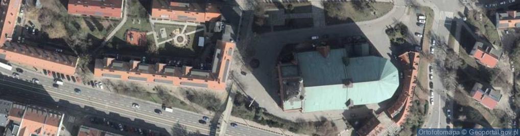 Zdjęcie satelitarne Katedra szczecinska