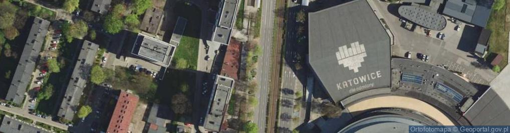 Zdjęcie satelitarne Katowice - Al. Korfantego 02