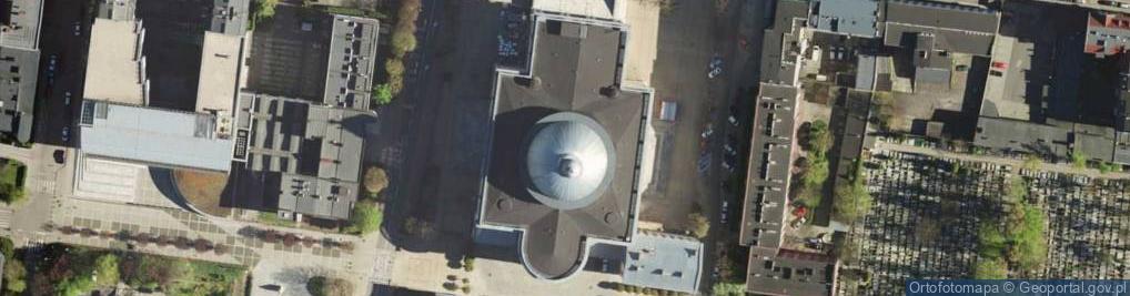 Zdjęcie satelitarne Katowice Cathedral backside