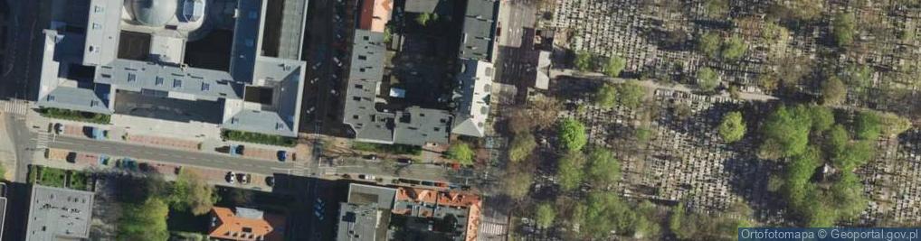 Zdjęcie satelitarne Katowice - Cmentarz przy ul. Francuskiej - Chłopiec 01