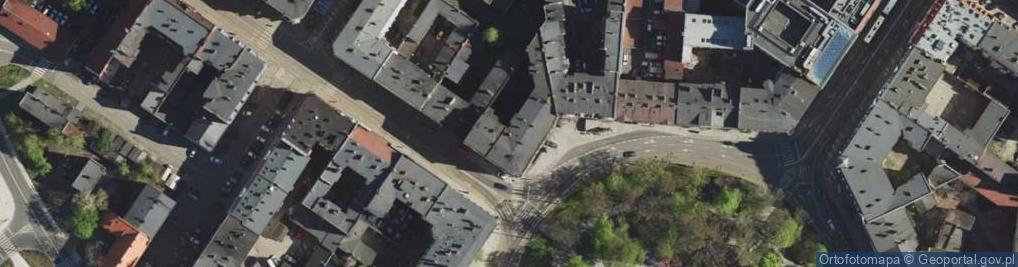 Zdjęcie satelitarne Katowice - Kamienice przy Pl. Wolności 01