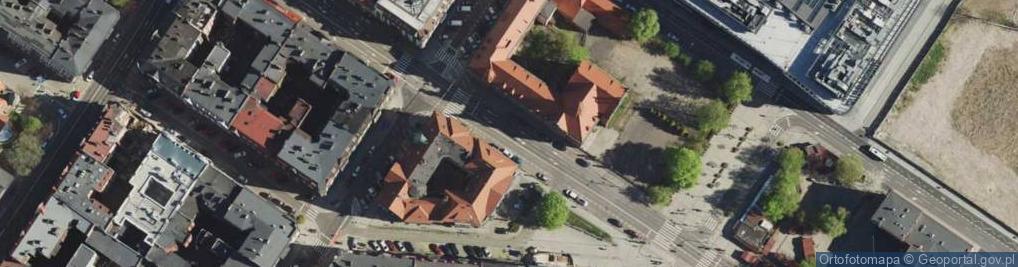 Zdjęcie satelitarne Katowice - Mickiewicz - Herb miasta