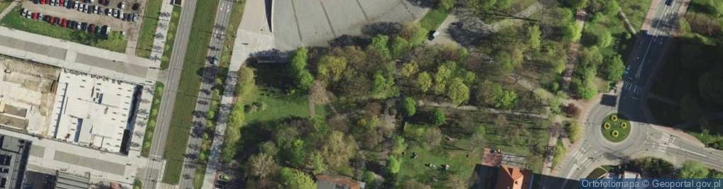 Zdjęcie satelitarne Katowice - Panorama z tęczą