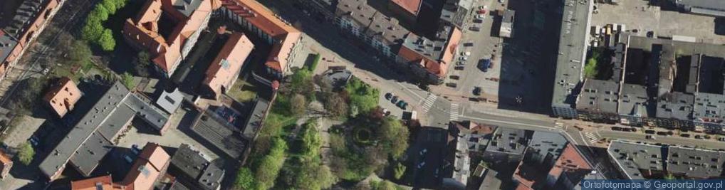 Zdjęcie satelitarne Katowice - Pl. Oddz. Młodzieży Powst. i Pl. Andrzeja