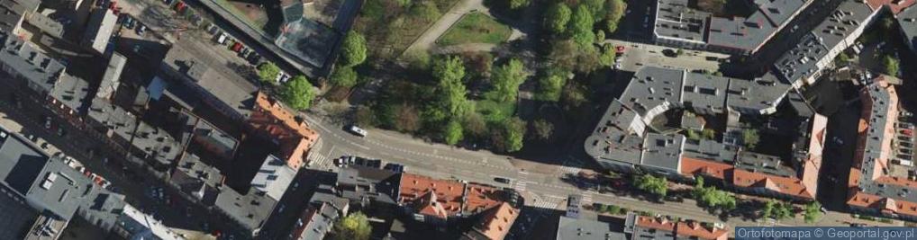 Zdjęcie satelitarne Katowice - Pomnik na pl. Andrzeja