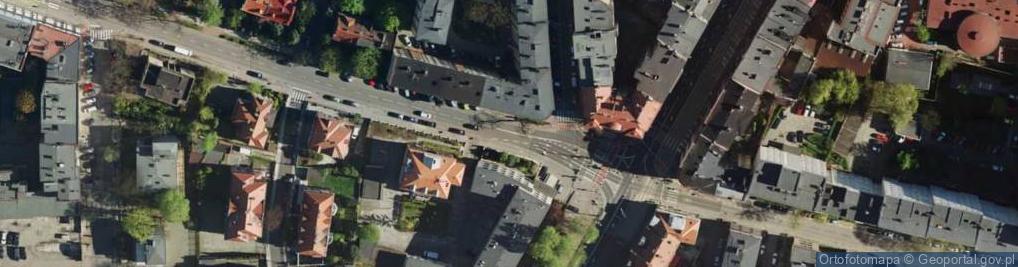 Zdjęcie satelitarne Katowice - Poniatowskiego 34