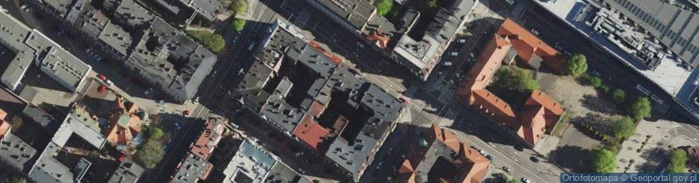 Zdjęcie satelitarne Katowice - Róg ul. Słowackiego i Mickiewicza 01