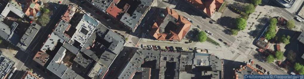 Zdjęcie satelitarne Katowice - Róg ulic Mickiewicza i Chopina