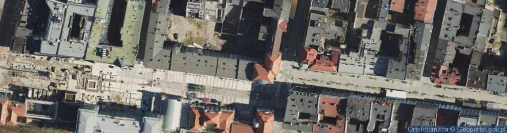 Zdjęcie satelitarne Katowice - Róg ulic Mielęckiego i Mariackiej