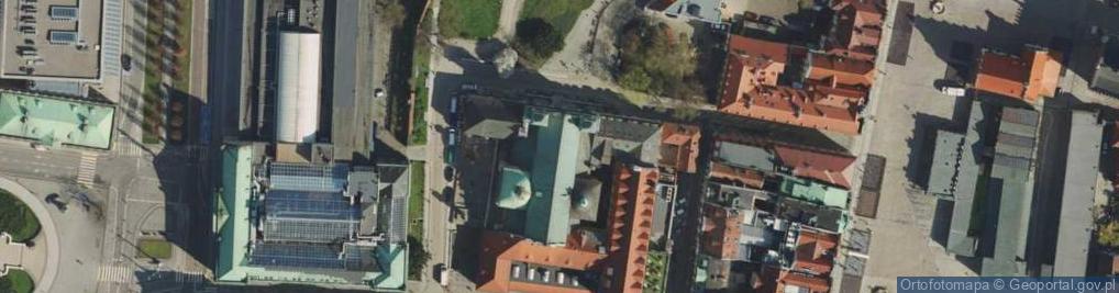 Zdjęcie satelitarne Klasztor Franciszkanow na Wzgórzu Przemysła Poznan