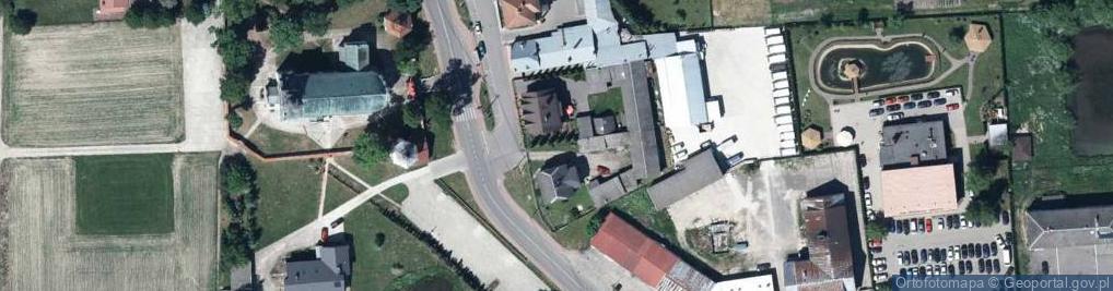 Zdjęcie satelitarne Kłoczew kościół2