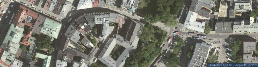 Zdjęcie satelitarne Kościół Matki Boskiej Śnieżnej w Krakowie
