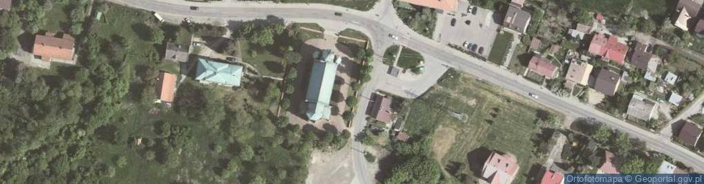 Zdjęcie satelitarne Kościół Parafialny Najświętszego Serca Pana Jezusa w Krakowie (Piaski Wielkie)