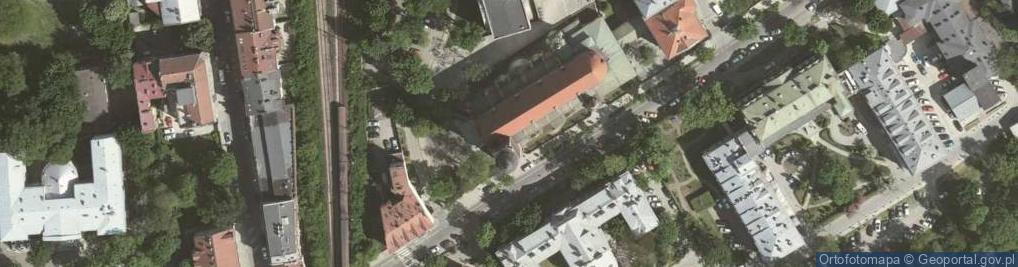 Zdjęcie satelitarne Kościół Serca Jezusowego w Krakowie przy ul. Kopernika