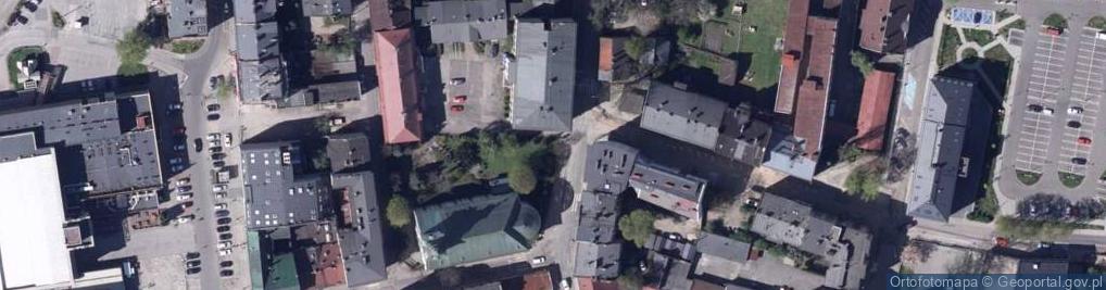 Zdjęcie satelitarne Kościół św. Marcina w Krakowie