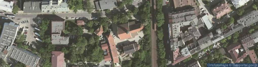 Zdjęcie satelitarne Kościół św. Mikołaja w Krakowie