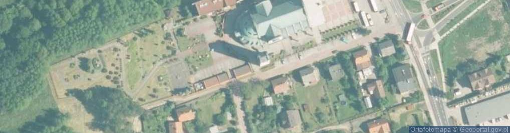 Zdjęcie satelitarne Kościół św. Piotra Apostoła w Wadowicach-bok