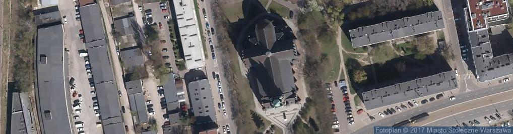Zdjęcie satelitarne Kosciol sw. Stanislawa Biskupa Meczennika w Warszawie - tablica pamiatkowa