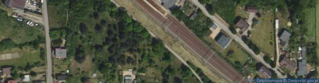 Zdjęcie satelitarne Koszęcin stacja kolejowa 10.05.09. p