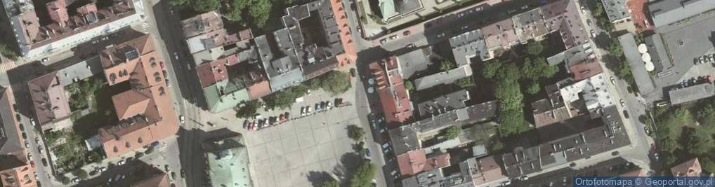Zdjęcie satelitarne Krakov, Kazimierz, etnografické muzeum
