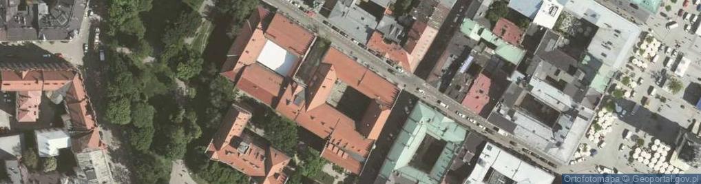 Zdjęcie satelitarne Krakov, Stare Miasto, Jagellonská univerzita, podloubí