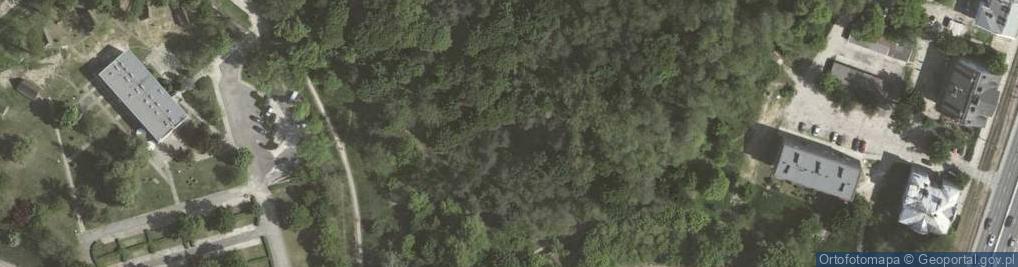 Zdjęcie satelitarne Krakow-Borek Falecki park Solvay