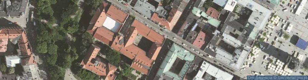 Zdjęcie satelitarne Kraków - Collegium Maius - Dziedziniec 02