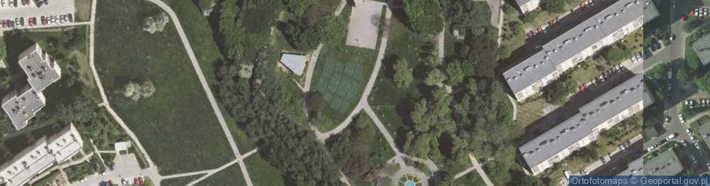 Zdjęcie satelitarne Krakow-Park Tysiąclecia