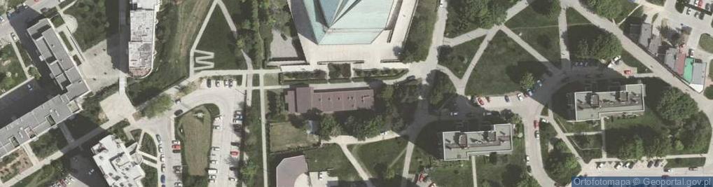 Zdjęcie satelitarne Krakow-prezbiterium sw Maksymiliana