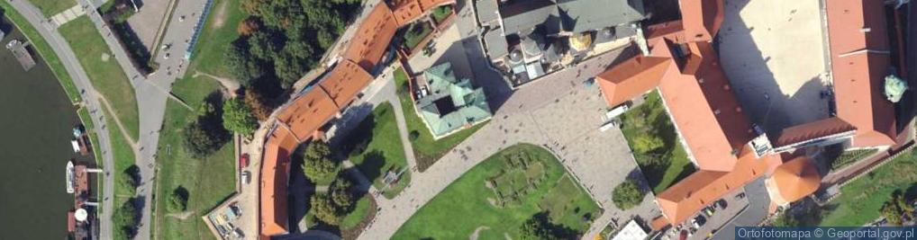 Zdjęcie satelitarne Kraków - Wawel - Wikarówka 01