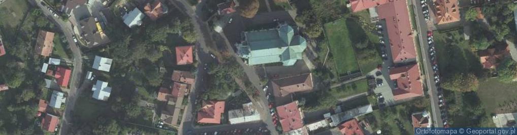 Zdjęcie satelitarne Lancut, kosciol sw. Stanislawa 1