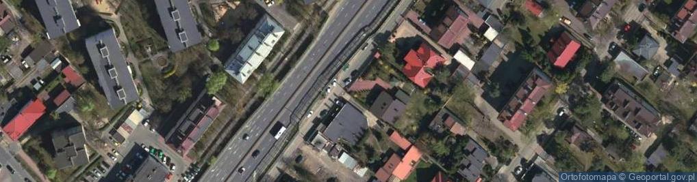 Zdjęcie satelitarne Legionowo, výstavba dálničního nadjezdu