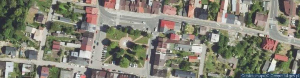 Zdjęcie satelitarne Lelow - rynek