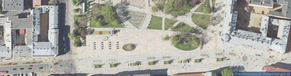 Zdjęcie satelitarne Lublin - Plac Litewski widokówka