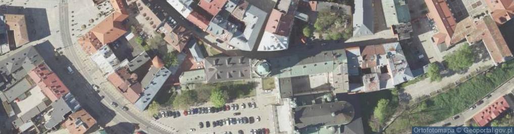 Zdjęcie satelitarne Lublin wieża spod trybunału