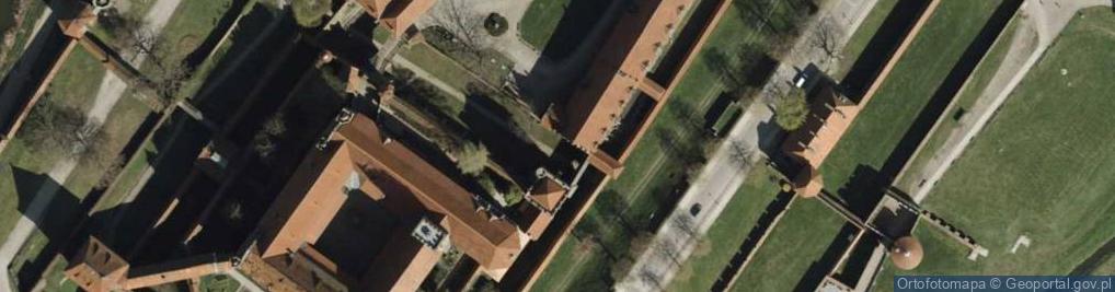 Zdjęcie satelitarne Malbork - Zamek nocą 2