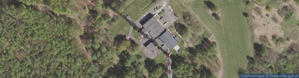 Zdjęcie satelitarne Maszt radiowo-telewizyjny RTCN Katowice-Kosztowy w Mysłowicach - mocowanie liny