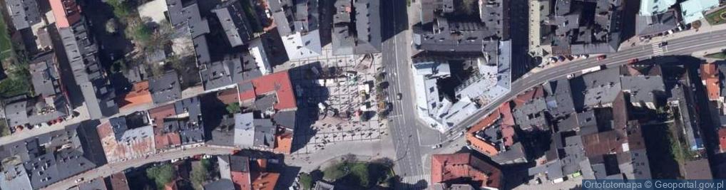 Zdjęcie satelitarne Max Fabiani project of Bielsko Town Hall