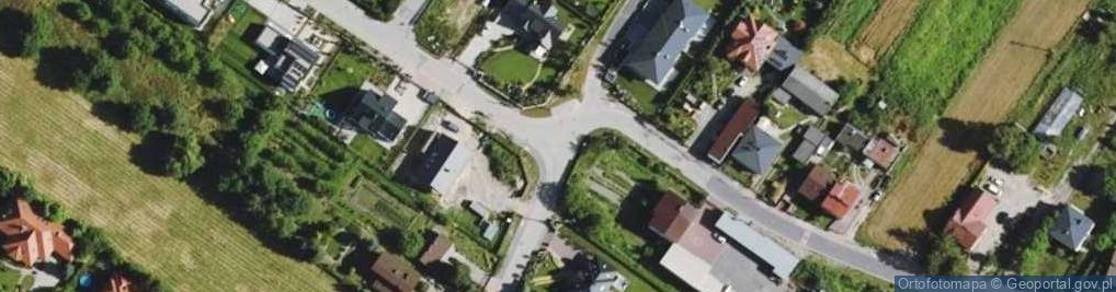 Zdjęcie satelitarne Michalowice-Wies, skrzyzowanie
