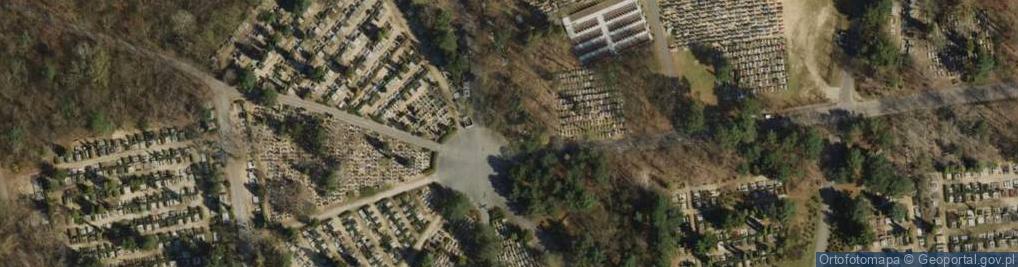 Zdjęcie satelitarne Milostowo pole urnowe