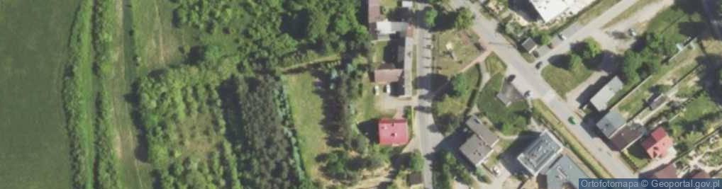 Zdjęcie satelitarne Mstów ruiny stodół2 01.08.09 p
