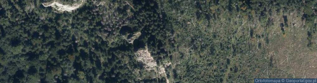 Zdjęcie satelitarne Nosal, widok na Zakopane