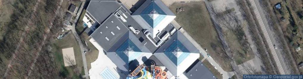 Zdjęcie satelitarne Nowa Fala - jeden z budowanych pawilonow