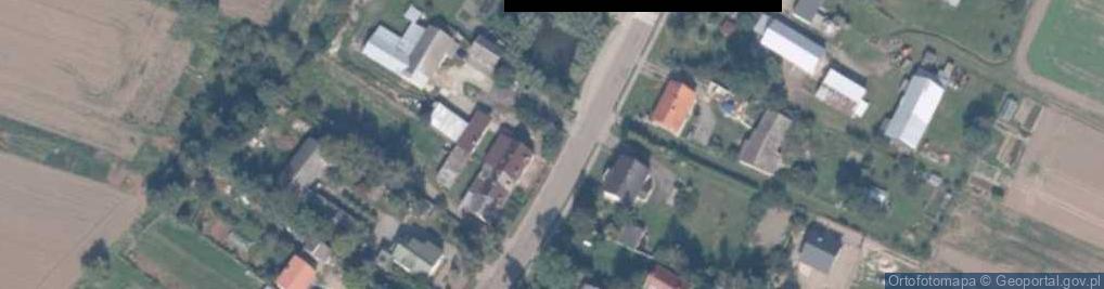 Zdjęcie satelitarne Nowa Koscielnica dom mennonitow front