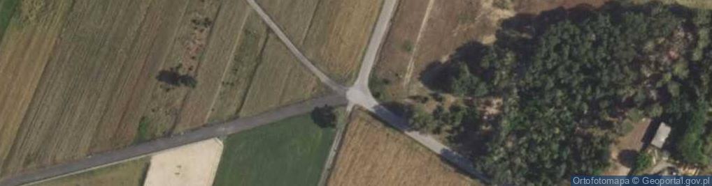 Zdjęcie satelitarne Nowe Kozłowo krzyż